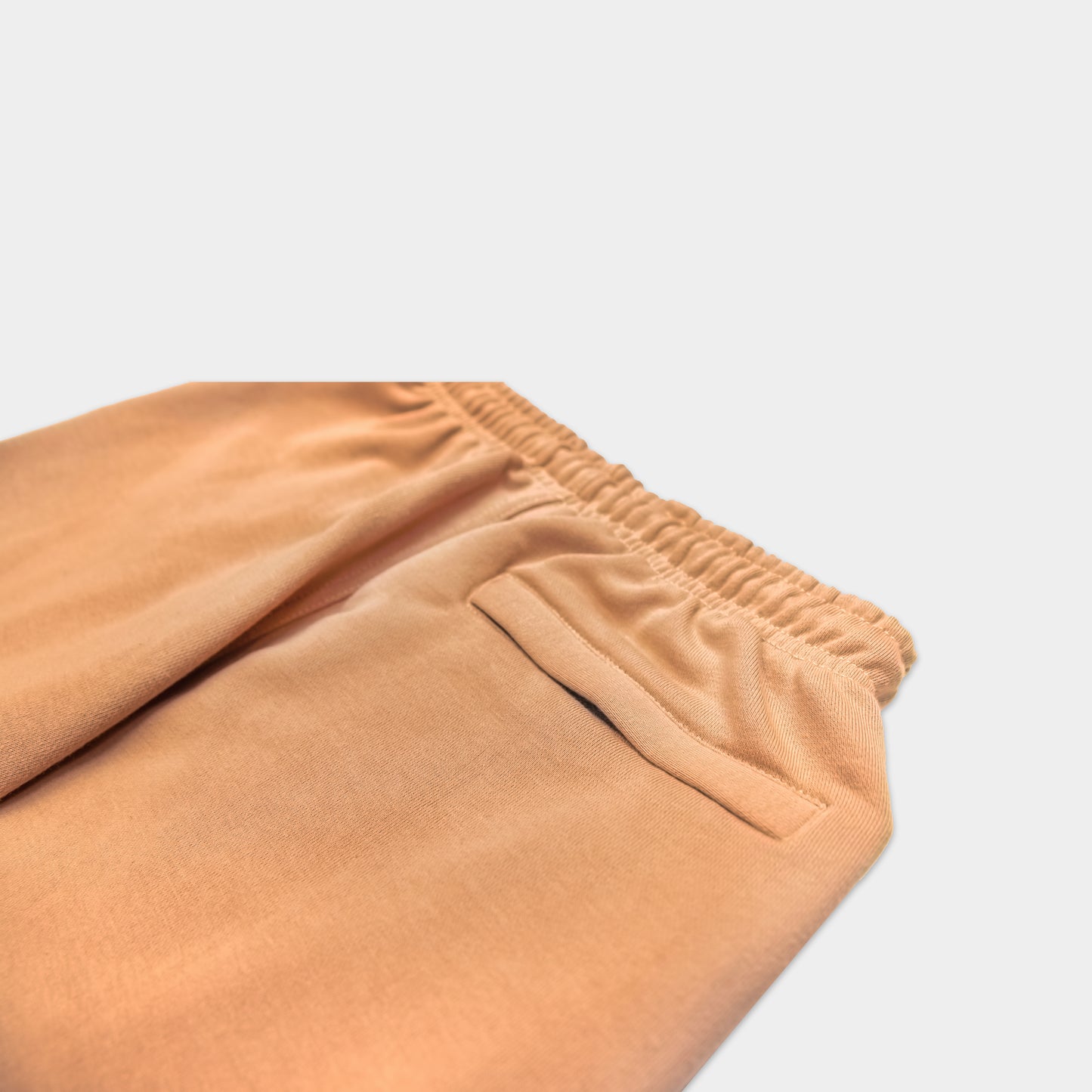 CAMEL SWEATPANTS WITH BLACK TERK EMBROIDERED LOGO