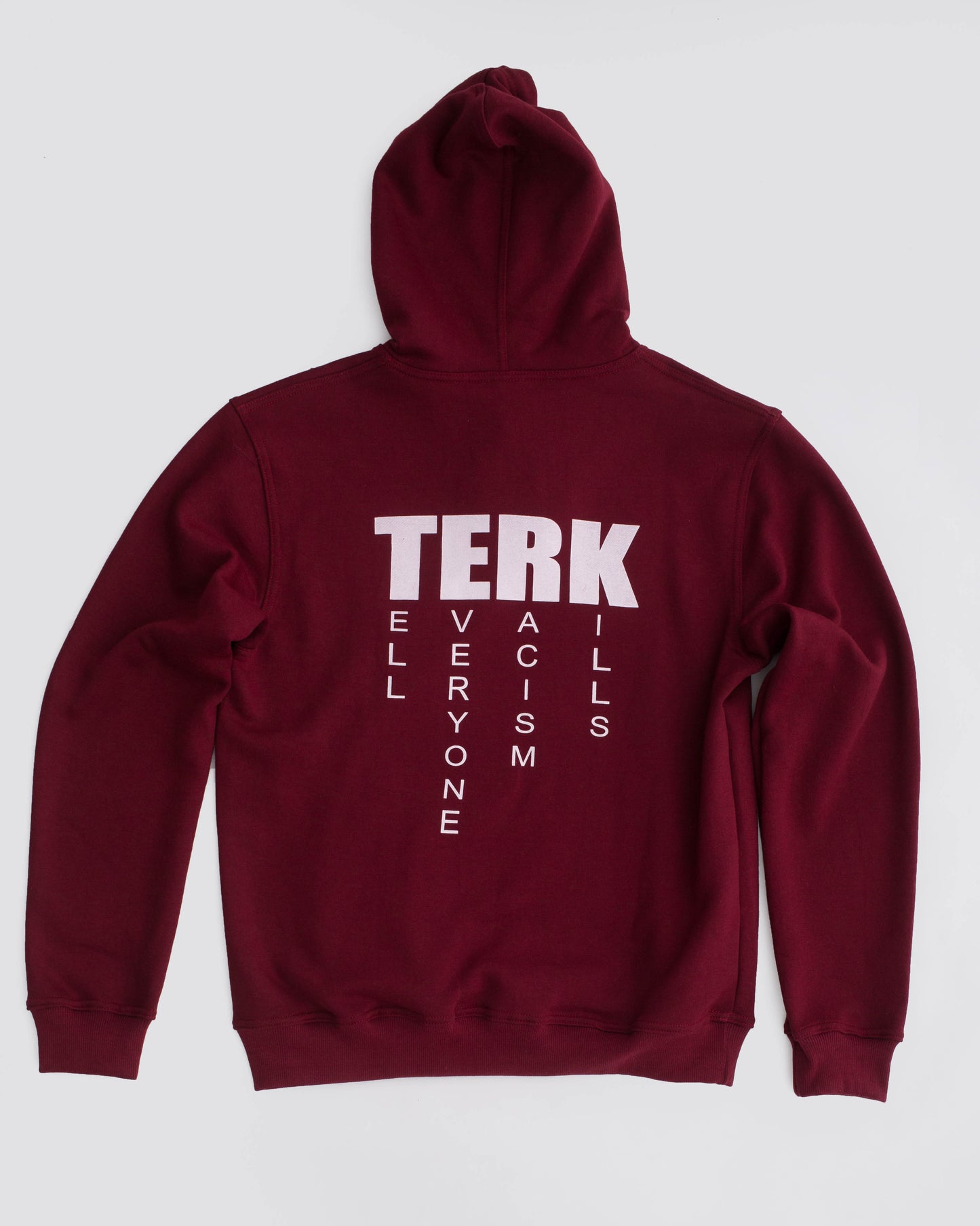 T.E.R.K. LOGO BURGUNDY HOODIE