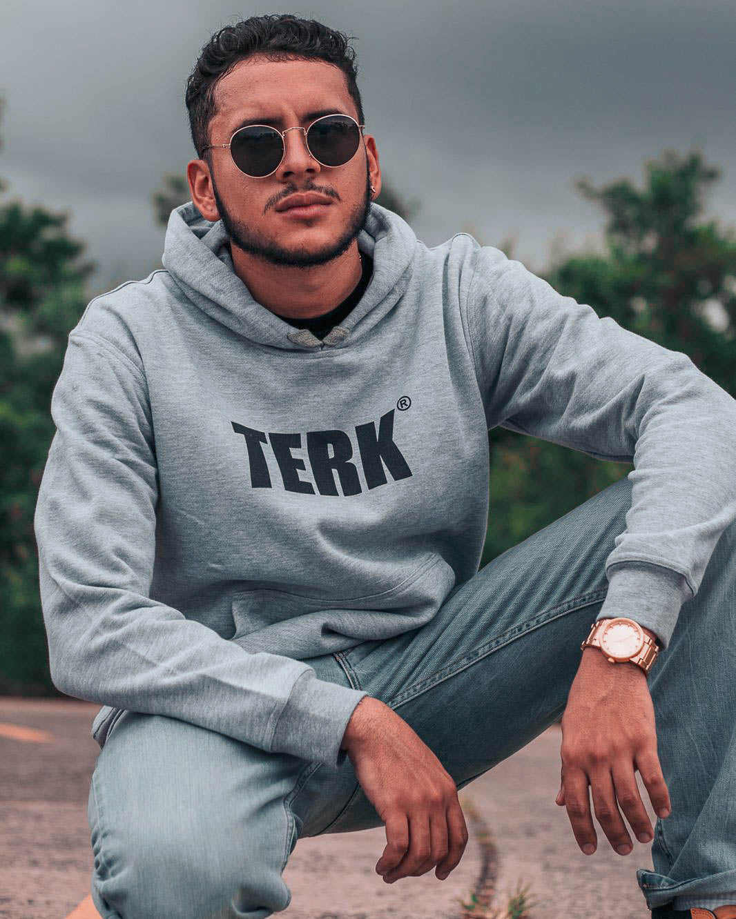 BLACK TERK LOGO HOODIE