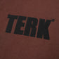BLACK TERK CHOCOLATE HOODIE WITH EMBROIDERED LOGO