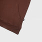 BLACK TERK CHOCOLATE HOODIE WITH EMBROIDERED LOGO