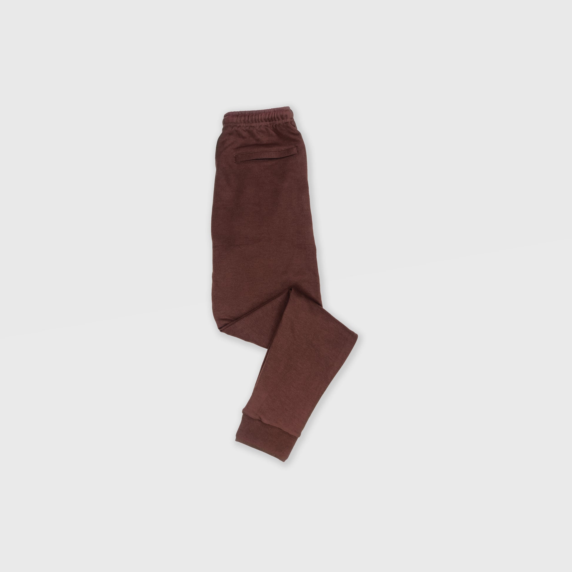 CHOCOLATE SWEATPANTS WITH WHITE TERK EMBROIDERED LOGO