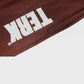 CHOCOLATE SWEATPANTS WITH WHITE TERK EMBROIDERED LOGO