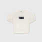 BLACK TERK VANILLA CREWNECK WITH EMBROIDERED LOGO