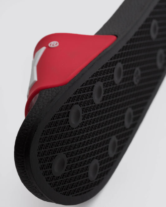 BLACK/RED 3D White TERK logo Slide