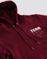 T.E.R.K. LOGO BURGUNDY HOODIE