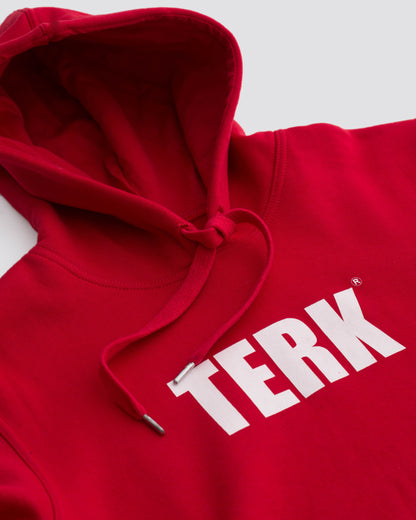 WHITE TERK LOGO HOODIE