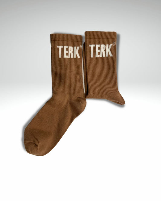 WHITE TERK Crew Socks (Pre -ORDER)