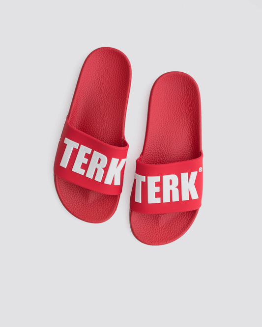 RED WHITE 3D TERK LOGO SLIDES