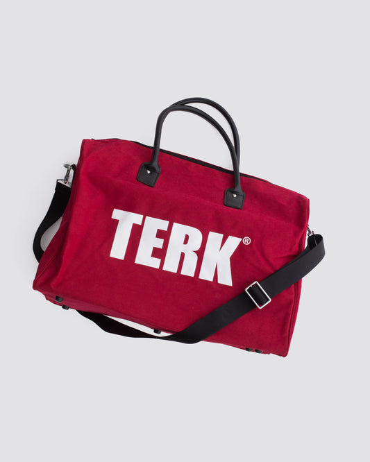 TERK RED DUFFLE BAG