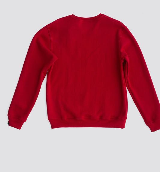 BLACK TERK LOGO RED CREWNECK