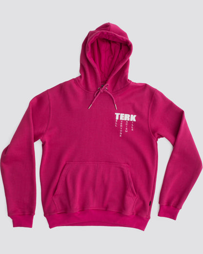 T.E.R.K. LOGO PINK HOODIE