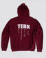T.E.R.K. LOGO BURGUNDY HOODIE