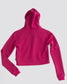 WHITE TERK RALLY CROP HOODIE